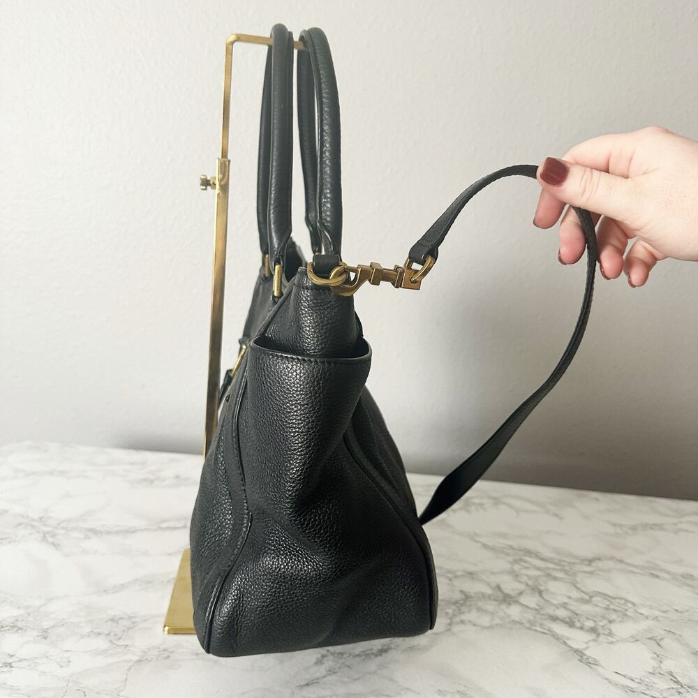 Tory Burch Pebbled Leather Frances Satchel - Picture 5 of 15